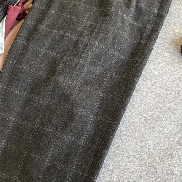 Babaton Black Checkered pants cozy drawstring waist inseam 24 inches - Picture 7 of 7